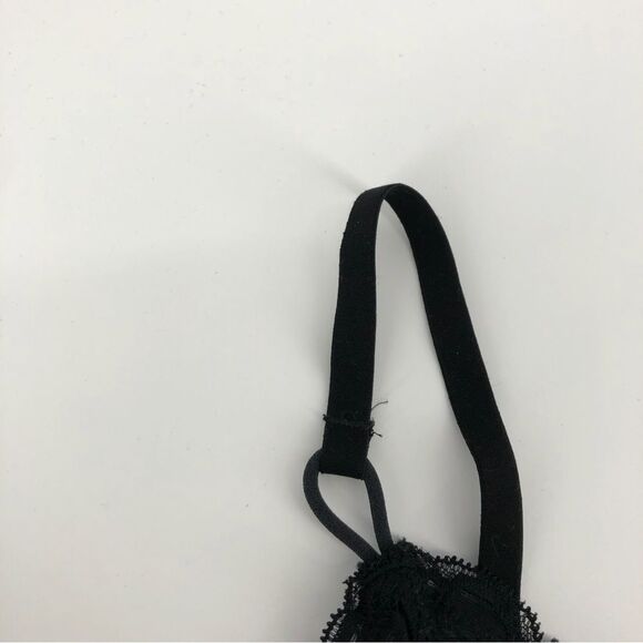 Aerie Lacy Bralette Womens‎ Medium Black Adjustable Padded - Picture 4 of 10